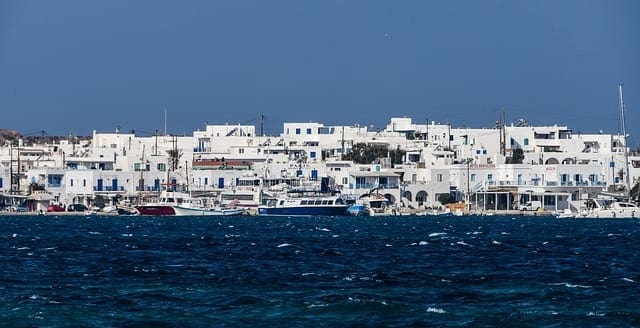 best greek island - paros from the shoreline
